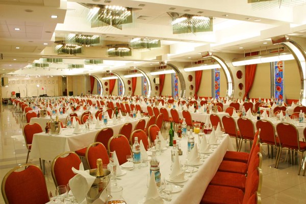 Логотип Банкетные залы гостиницы Космос