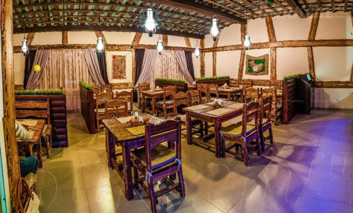 Основной зал — банкетный зал Ресторан Хуторок, фото
