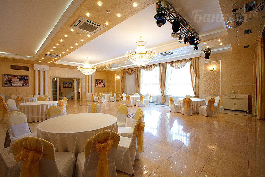 Ресторанный комплекс Марфино — Банкетный зал, фото банкетного зала