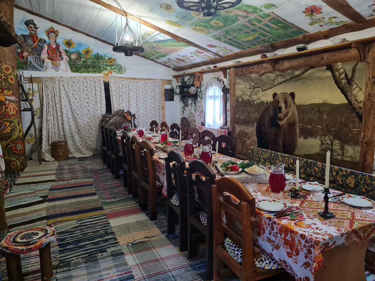 Таёжный хутор — Зал, фото банкетного зала